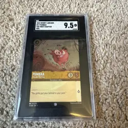 Disney Lorcana Lion King Pumbaa 17/204 Cold Foil SGC 9.5 - Image 1
