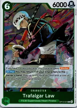 Trafalgar Law OP13-031 Rare Carrying On His Will One Piece Near Mint - Image 1