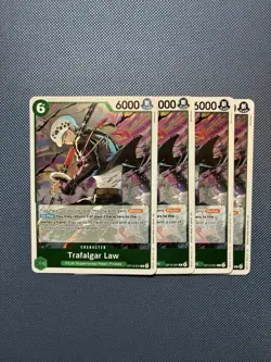 4x Trafalgar Law OP13-031 Rare Carrying On His Will One Piece Near Mint - Image 1