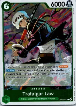 Trafalgar Law OP13-031 Rare Carrying On His Will One Piece Near Mint - Image 1