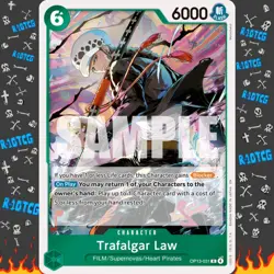 Trafalgar Law OP13-031 R Carrying On His Will NM Foil - Image 1
