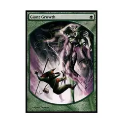 WOTC MtG Magic Player Reward Promos Giant Growth (P) EX - Image 1