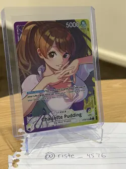Charlotte Pudding (058) (Parallel) OP08 Leader Two Legends One Piece NM - Image 1
