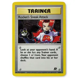 Rocket's Sneak Attack #16/82 Rare Team Rocket Holo Card ☆Lightly Played☆ SeePics - Image 1