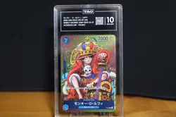 One Piece Card Monkey D. Luffy P-043 Weekly Shonen Jump JP - TAG 10 GEM MINT - Image 1