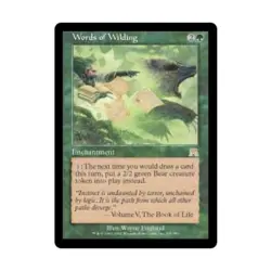 WOTC MtG Onslaught Words of Wilding (R) VG - Image 1