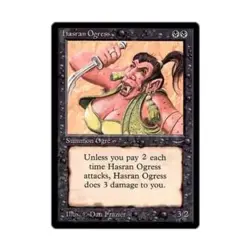 WOTC MtG Arabian Nights Hasran Ogress - Light (C3) EX - Image 1