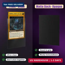 Black MTG Card Sleeves 200 Pack Matte Trading Card Sleeves Sturdy Card Protector - Image 3