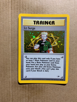 Lt. Surge 17/132 Gym Heroes - Holo Pokemon Card - EXCELLENT - Image 1