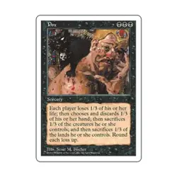 WOTC MtG 5th Ed Pox (R) EX - Image 1