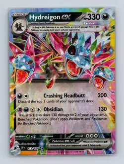 Hydreigon ex 119 2024 Pokemon Surging Sparks Double Rare Holo Card NM+ (a) - Image 1