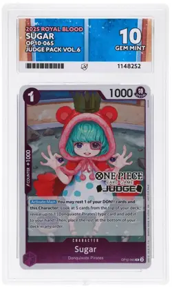 Sugar Judge Pack Vol. 6 Foil Stamped One Piece Promo Card OP10-065 ACE 10 - Image 1