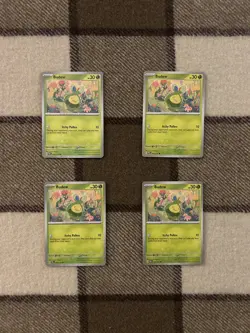4x Budew (Playset) 004/131 Prismatic Evolutions - NM Condition Card Non Holo - Image 1