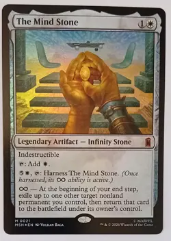 FOIL The Mind Stone. 0021. Marvel Super Heroes. MTG - Image 1
