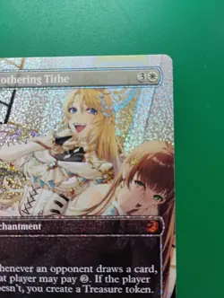 NM Smothering Tithe (Anime Borderless) (Confetti Foil) - Wilds of Eldraine - Image 3