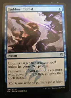 Stubborn Denial Dragons Of Tarkir MTG Regular Lightly Played - Image 1