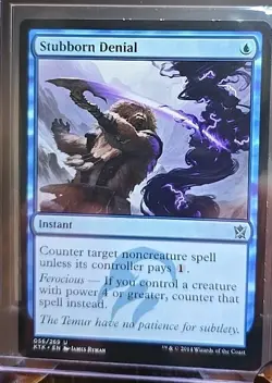 Stubborn Denial Dragons Of Tarkir MTG Regular Lightly Played - Image 3