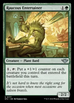 [MTG] Raucous Entertainer (Foil) (0177) (OTJ) NM - Image 1