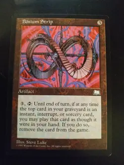EN/AN BOSIUM STRIP ( RUBAN DE BOESIUM )(NM/EX) MTG MAGIC WEATHERLIGHT TBE - Image 1