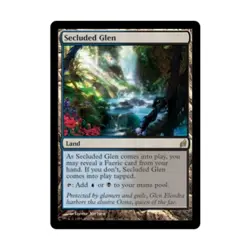 WOTC MtG Lorwyn Secluded Glen (R) EX - Image 1