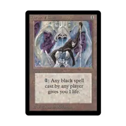 WOTC MtG Beta Throne of Bone (U) Fair - Image 1