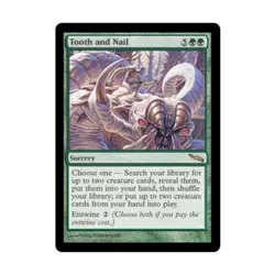 WOTC MtG Mirrodin Tooth and Nail (R) Fair - Image 1