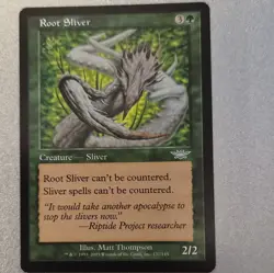 Wizards of the Coast MTG Root Sliver Creature Legions English Green 137/145 - Image 1