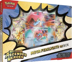 Pokemon TCG: Mega Evolution Ascended Heroes Mega Feraligatr ex Box NEW - Image 1