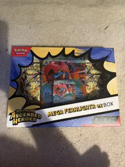 Pokemon TCG: Mega Evolution Ascended Heroes Mega Feraligatr Ex Box New - Image 1