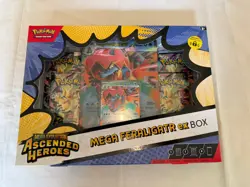 Pokemon TCG Mega Evolution Ascended Heroes Mega Feraligatr EX Box NEW - Image 1