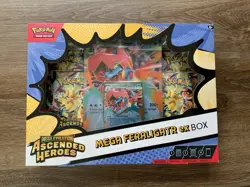 Pokemon TCG Mega Evolution Ascended Heroes Mega Feraligatr EX Box NEW - Image 1