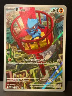 Riolu 010 SV ME: Mega Evolution Black Star Promo Holo Pokemon Card HP - Image 2