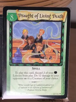 Draught of the Living Death - Harry Potter Base Set 22/116 Card - Image 1