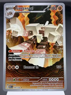 Garganacl 147/132 - Illustration Rare - Mega Evolution Pokemon Card MINT - Image 1
