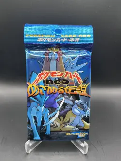 Pokemon Neo Revelation Japanese Booster Pack 10 Cards Entei Suicune Raikou - Image 1
