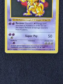 Kadabra 32/102 - Base Set 1st Edition - HP - Pokemon Card - Image 3