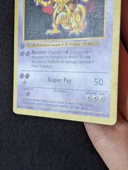 Kadabra 32/102 - Base Set 1st Edition - HP - Pokemon Card - Image 5