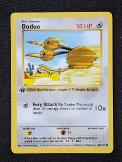 Doduo 48/102 - Base Set 1st Edition - LP - Pokemon Card - Image 1
