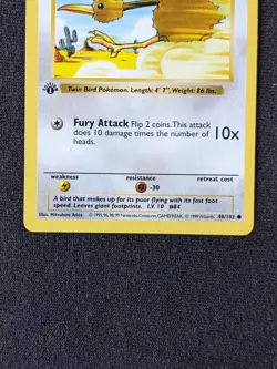 Doduo 48/102 - Base Set 1st Edition - LP - Pokemon Card - Image 3
