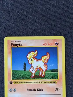Ponyta 60/102 - Base Set 1st Edition - LP - Pokemon Card - Image 3