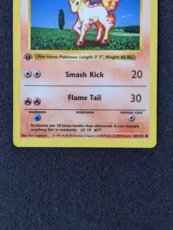 Ponyta 60/102 - Base Set 1st Edition - LP - Pokemon Card - Image 4