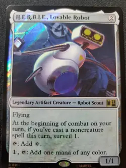 H.E.R.B.I.E., Lovable Robot (Surge Foil) Commander: Marvel Super Heroes Foil - Image 1