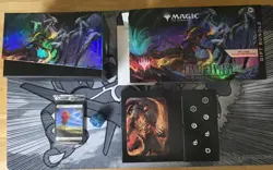 Magic The Gathering MTG Final Fantasy: GIFT Bundle - box, dice, land only - Image 1
