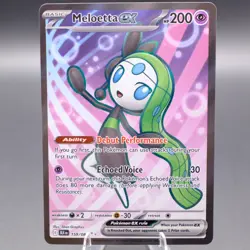 Meloetta ex - 159/086 Ultra Rare SV: Black Bolt Pokemon TCG NM - Image 1