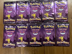 Pokemon Trick or Treat Halloween BOOster packs - Lot of 10 mini packs Brand New - Image 1