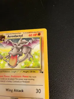 Pokemon TCG Aerodactyl Fossil Holo Rare Unlimited 1/62 1999 NM - Image 4