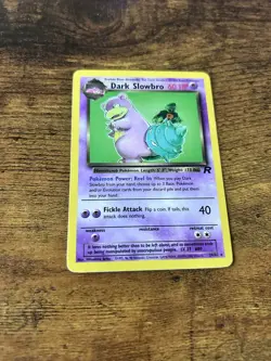WotC Dark Slowbro 29/82 Team Rocket Unlimited Rare Regular English 60 HP 2000 - Image 1