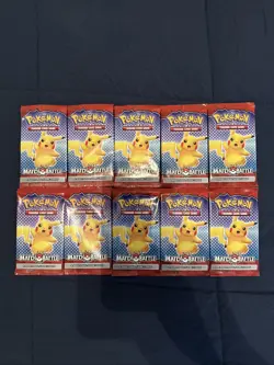 2022 Pokemon Match Battle McDonalds Promo Sealed Booster Pack x10 - Image 1