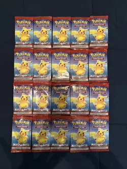2022 Pokemon Match Battle McDonalds Promo Sealed Booster Pack x20 - Image 1
