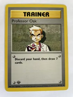 Pokemon TCG Professor Oak 88/102 1st Edition Shadowless Base Set Uncommon 1999 - Image 1